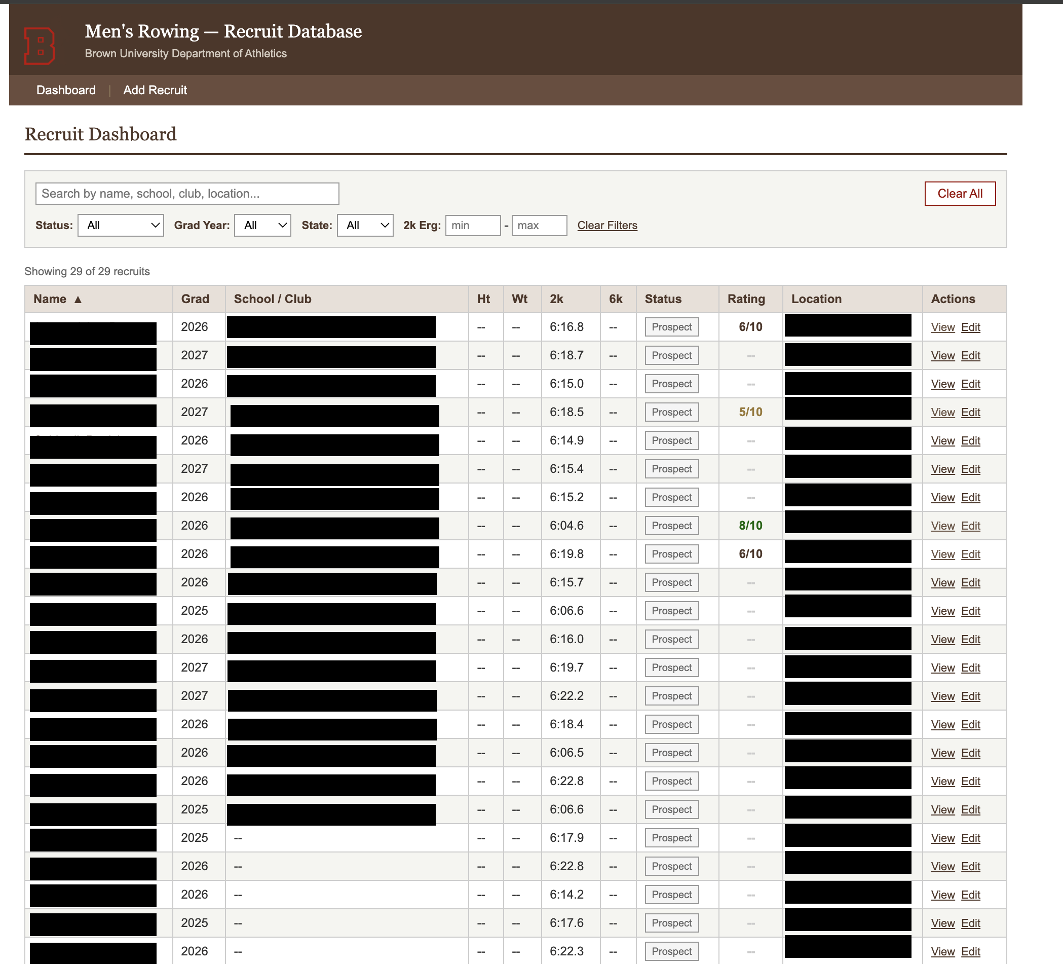 Recruit Analysis Tool screenshot