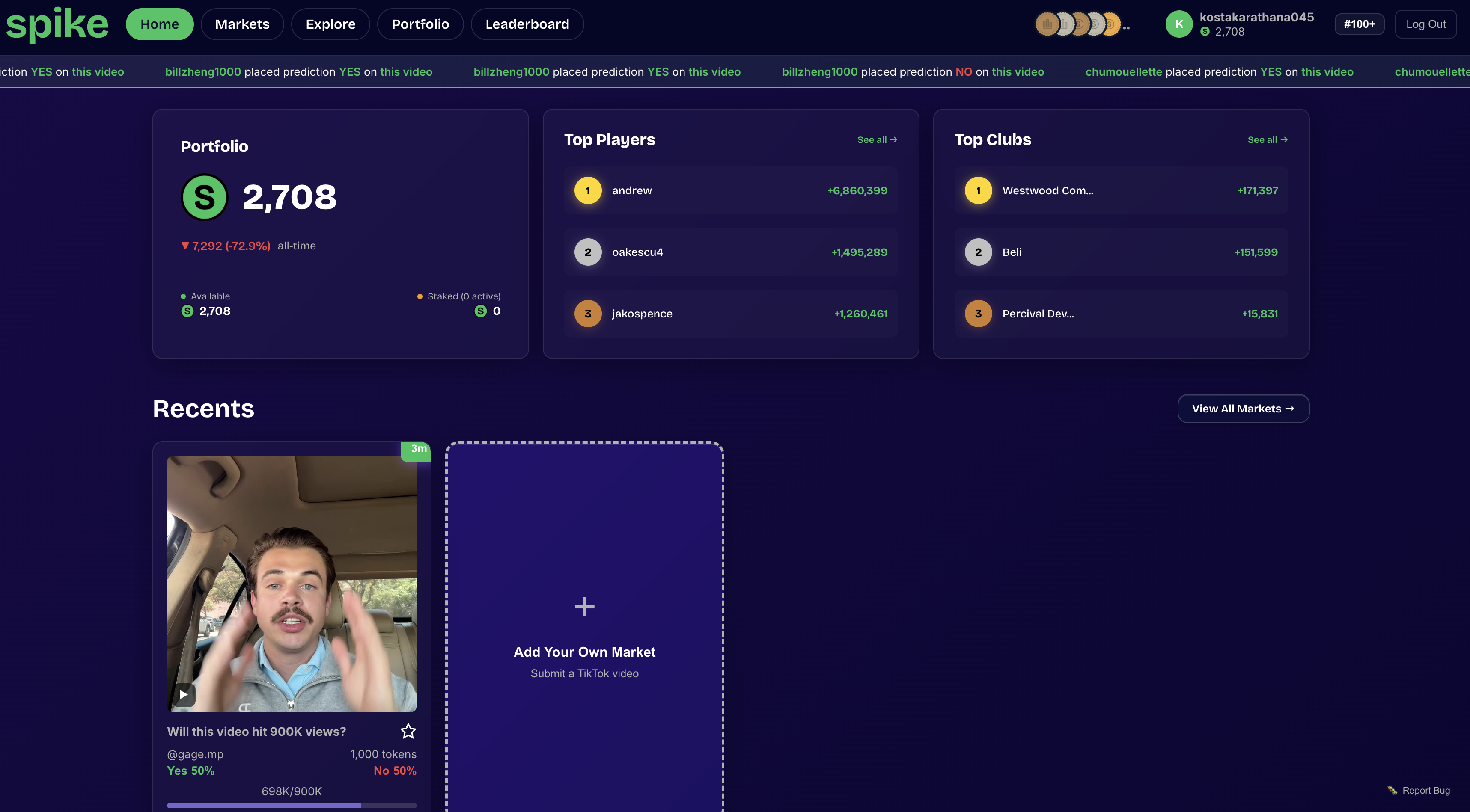 Spike screenshot